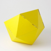 Corbeille de rangement - Jaune